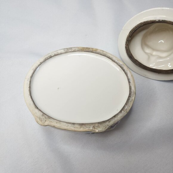 Vintage 1950's Ceramic "His" Chopper Hopper Denture Holder Mid Century - Picture 8 of 8